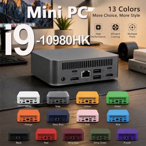 2026 미니 PC 코어 i9 10980HK 윈도우 11 컴퓨터 16GB 램 1TB M.2 SSD 휴대용 게이밍 컴퓨터 60Hz 4K HD 미니 데스크탑 PC 게이머용