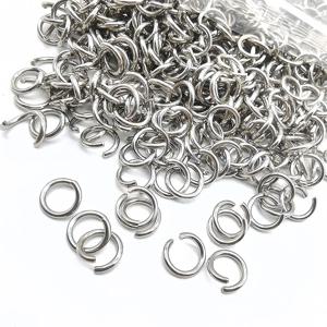 100-300Pcs 3-12mm 스테인레스 스틸 오픈 점프 링 목걸이 팔찌 쥬얼리에 대한 분할 O 링 커넥터 결과 만들기 도매