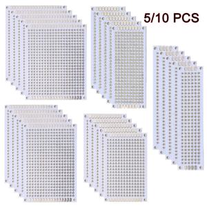 5/10PCS PCB 보드 프로토 타입 보드 흰색 2x8/3x7/4x6/5x7/7x9cm DIY 납땜 프로젝트 용 양면 회로 기판