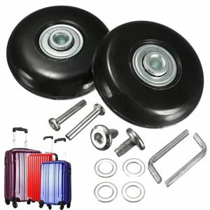 2Pcs 여행 수하물 가방 바퀴 차축 수리 키트 40/45/50/60mm 자동 캐스터 휠 수리에 대 한 나사로 바퀴 교체