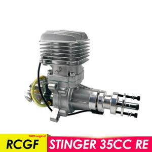 RCGF 스팅어 35CC RE 후방 배기 파이프 가솔린 엔진 2행정 2사이클 단일 실린더 천연 가솔린 RC 비행기용