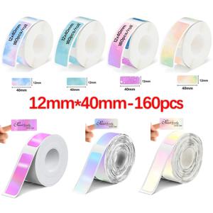 1PK 감열지 자체 접착 스티커 Marklife P15 P12 P11 D30 Q30 라벨 프린터 다양한 색상 크기 14*20mm 15*30mm 15*50