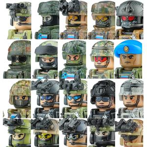 러시아군 특수부대 SWAT 빌딩 블록 독일 KSK 미국 도시 경찰 육군 돌격병 피규어 무기 브릭 장난감