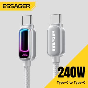 에사저 240W USB C to USB C 케이블 100W PD3.1 고속 충전 맥북 노트북 아이폰 17 16 15 프로 맥스 아이패드 삼성 타입 C 케이블