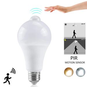 IR E27 모션 센서 전구 B22 12W 15W 18W 20W LED 램프 스마트 전구 모션 감지 ON/OFF 홈 조명 램프 (가정용 계단 조명)
