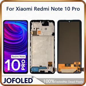 샤오미 레드미 노트 10 프로 AMOLED 스크린, 레드미 노트 10 프로 LCD 디스플레이 터치 스크린 M2101K6G M2101K6R, 레드미 노트 10 프로 맥스 LCD용