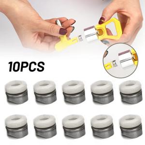 10PCS 에어리스 페인트 스프레이 노즐 가스켓용 씰 팁 가스켓 액세서리 예비 부품 하프 문 패드 새들 와셔