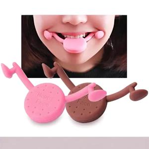 새로운 미소 교정기, 마세터 트레이닝 립 트레이너, 휘어진 미소 교정 V-페이스 도구, 매력적인 미소 트레이너 - 실리콘 페이스 L