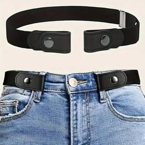 흔적없는 투명 탄성 벨트 여성용 벨트 청바지 바지 남성용 탄성 벨트