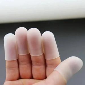 5Pcs 실리콘 손가락 보호대 손가락 캡 고온 방지 미끄럼 방지 손가락 커버