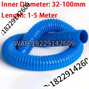 30-100mm 진공 청소기 호스 벨로우즈 PVC 산업용 먼지 수집 파이프 목공 조각 기계 먼지 튜브 1-5
