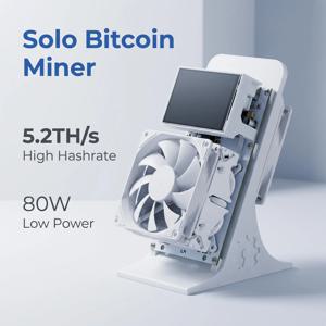 yysluping LCD 화면이 있는 듀얼 팬 비트코인 ​​채굴기 - 오픈 소스 ASIC 채굴기, 가정용 채굴을 위한 저소음 내장형 소형 디스플레이