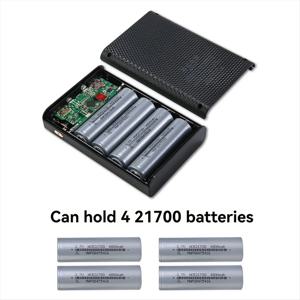 【A15I】 무선 DIY 쉘 21700 배터리 보관함 급속 충전 22.5W 화이트