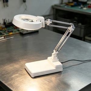 30배율 HD LED 확대 데스크 램프 - 독서, 시계, 휴대폰 수리, 납땜, 조각, 보석 작업용 ZQ-86CY