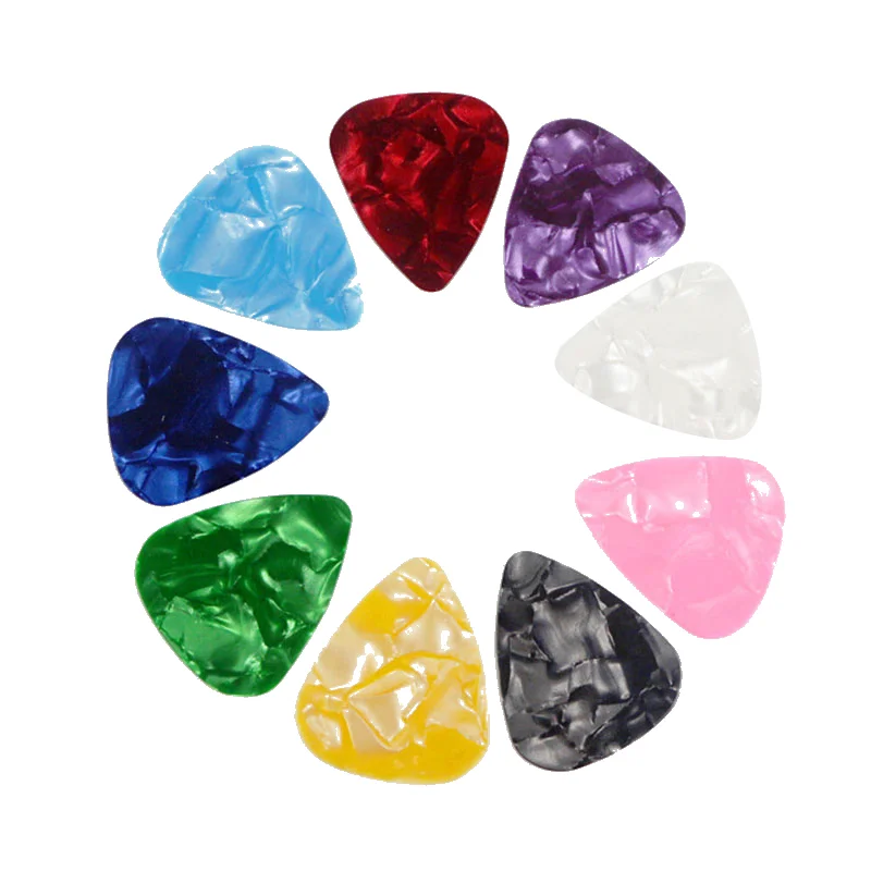 10PCS 기타 추천 Plectrum 중재자 셀룰로이드 전기 부드러운 기타 추천베이스 어쿠스틱 일렉트릭 기타 액세서리