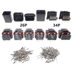 자동차 와이어 하네스 소켓 ECU 커넥터, 1 세트, 26P, 34P, 3-1437290-7, 3-1437290-8, 1473416-1, 1473416-2, 4-1437290-0, 4-1437290-9