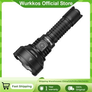 Wurkkos TD01C 21700 전술 손전등 USB 충전식 1800 루멘 초장거리 테일 스위치 LED 토치 IPX-8
