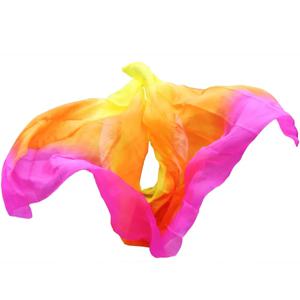 밸리 댄스 실크 베일 100% 진짜 실크 밸리 댄스 액세서리 핸드 스카프 Shawls 밸리 댄서 성능 소품 사용자 정의 가능