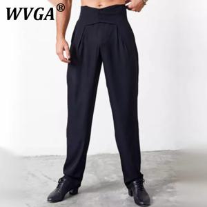 WVGA 봄 가을 신사복 하이 스트리트 잘 생긴 하이 웨이스트 주름 방지 비철 틈새 세련된 캐주얼 정장 바지 W10395