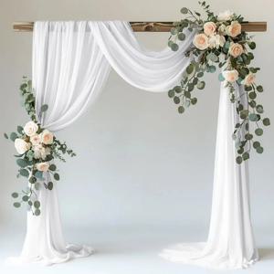75cm X 6M 화이트 웨딩 튤 아치 드레이핑 패브릭 배경 28.7