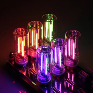 LED 터치 디밍 무드등 USB 필라멘트 유리 전구 5V 레트로 에디슨 전구 자동차 장식용 백열등 눈 보호 조명
