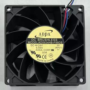 ADDA AD0924HB-F99DS DC24V 0.55A 9CM 92X92X38MM 9238 3선 냉각팬
