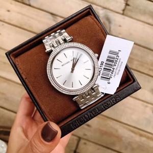 Michael Kors MK-3190 여성용 다이아몬드 상감 쿼츠 시계 럭셔리 디자인 패션 방수 손목시계 박스형 레이디 절묘한 선물