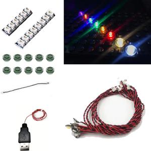10 PCS 다채로운 LED 조명 키트, DIY 빌딩 블록 조명, 레고 빌딩 블록 모델과 호환 가능, 빌드를 밝게