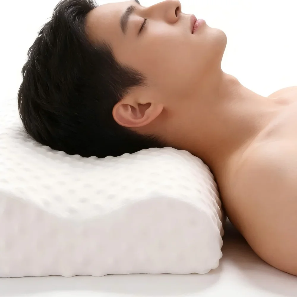 조절 가능한 메모리폼 측면 수면 베개, 정형외과용 곡선형 목 지지대, 목 어깨 통증 완화, 인체공학적 경추 지지