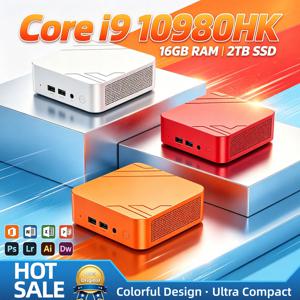 인텔 코어 i9-10980HK 미니 데스크탑 16GB DDR4 2TB NVMe SSD 트리플 4K 출력 WiFi6 BT5.2 고성능 오피스 홈 프로