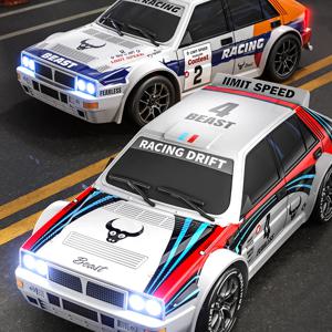 2025 4륜구동 RC카 1:24 스케일 사륜 드리프트 기능, 2단 속도 설정, 20km/h, LED 라이트, 어린이 장난감, 충전식 SG204PRO