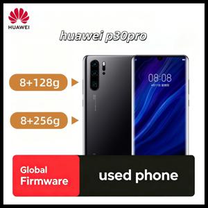 화웨이 P30 프로 스마트폰 안드로이드 폰 블랙 8G 256G 128G 6.47인치 디스플레이 40MP 카메라 휴대폰 풀 스크린 중고폰