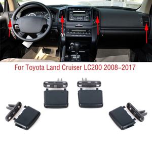 자동차 앞 대시 보드 에어컨 콘센트 A/C 에어컨 통풍구 탭 클립 Toyota Land Cruiser LC200 FJ200 2008-2017