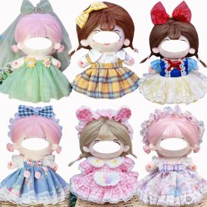 귀여운 Dres Jk 유니폼 옷 20cm 코튼 플러시 로리타 드레스 의류 스커트 패션 캐주얼 정장 양말 소녀 장난감 액세서리
