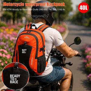 레디 투 레이스 로고 방수 오토바이 백팩 하이킹 경량 트레킹 낚시 더플백 KTM 레디 투 레이스 Adv Duke 용