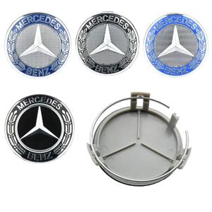 메르세데스 벤츠 AMG W204 C218 A207 C117 CLA CLS E 클래스 W212 S212 X166 W176 W205 W246용 75mm 자동차 휠 센터 로고 허브 캡 4개