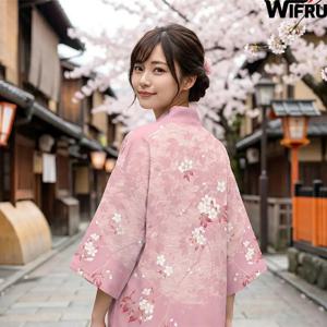 일본식 꽃무늬 프린트 기모노 가디건 여성 여름 스트리트 스타일 하라주쿠 유카타 WIFRU 하오리 루즈 캐주얼 가디건 탑