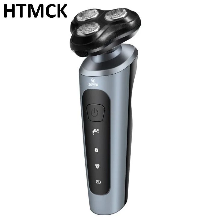 방수 전기 면도기, HTMCK 습식 및 건식 면도, USB 충전, 여행용, 출장용 및 가정용 휴대 가능