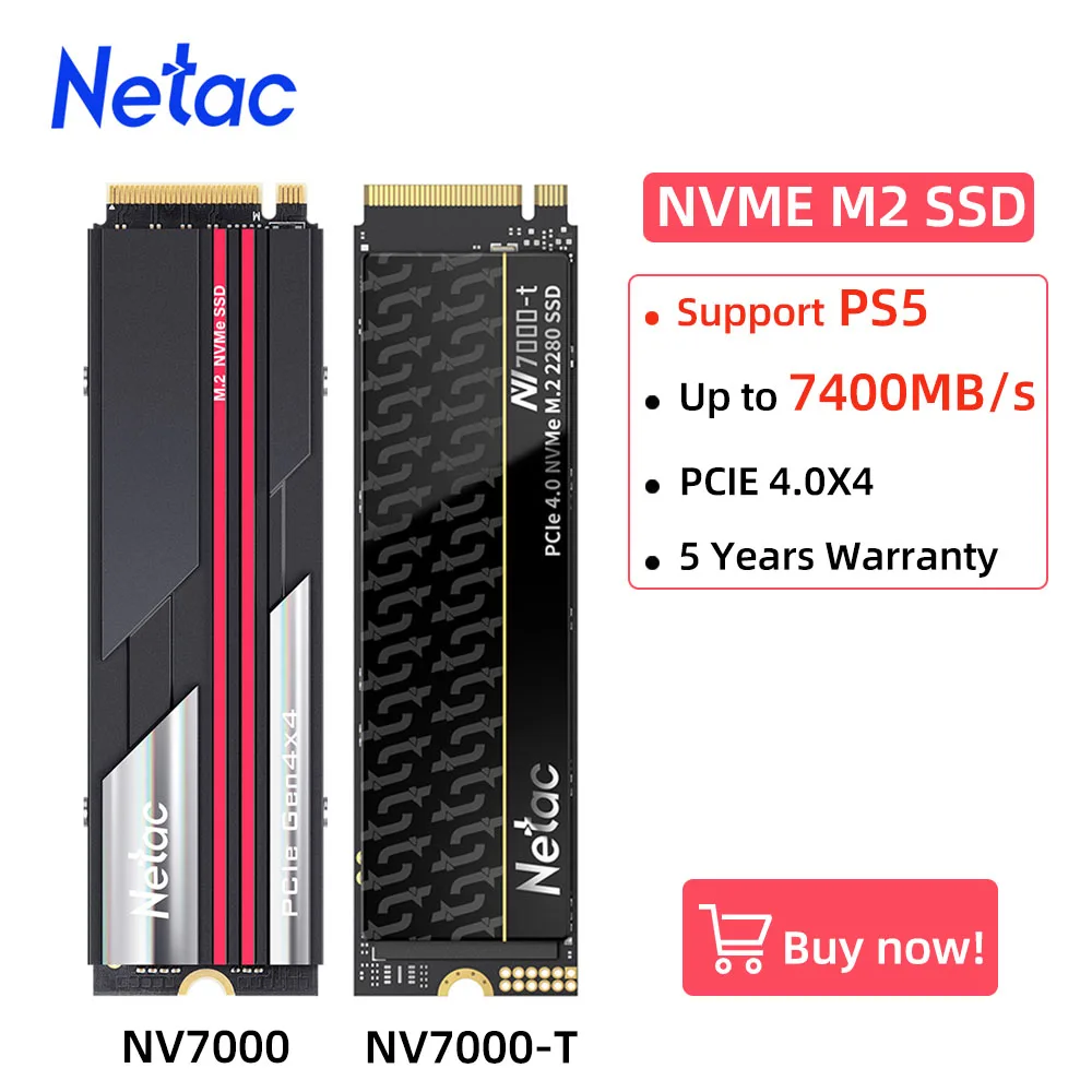 Netac SSD NVMe M.2 1TB 2TB 4TB M2 2280 PCIe 4.0x4 SSD PS5 하드 드라이브 노트북 데스크탑용 내부 솔리드 스테이트 디스크