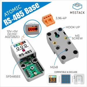 M5Stack 공식 ATOMIC RS485 기본 TTL-RS485 변환기