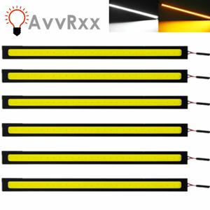10개입 초고휘도 LED COB 안개등 주간 주행등 17cm 방수 12V 6500K 자동차 라이트 자동차 실내 스타일링 바 램프