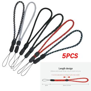 5PCS 조정 가능한 끈 스트랩 휴대 전화 끈 아이폰 Xiaomi 삼성 끈 키 스트랩 전화 액세서리