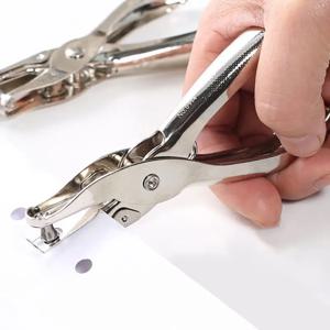 3/6mm 핸드 홀드 단일 구멍 펀치 Scrapbooking 귀걸이 목걸이 카드 학교 문구 사무 용품 금속 펀처 도구