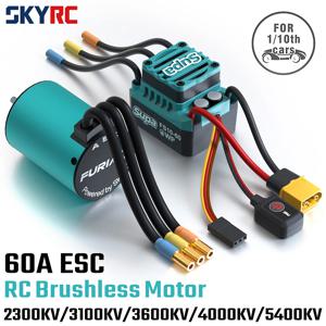 SKYRC 브러시리스 모터 ESC 콤보 FuriaX Supa 3650 모터 60A ESC 2-3S 리포 3.175mm 샤프트 1/10 투어링 버기 숏 코스 트럭용