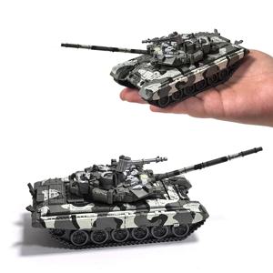 창의적인 군사 시리즈 빌딩 블록 다목적 주력 전차 M1A2 T90 레오파드 챌린저 모델 장난감 소년 크리스마스 선물