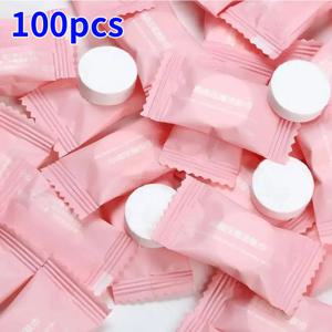 10-100PCS 미니 압축 수건 일회용 캡슐 수건 매직 페이스 케어 타블렛 야외 여행용 천 물티슈 종이 티슈