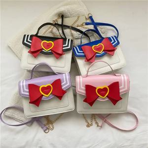 패션 미니멀리스트 카와이 메신저 백 대용량 Pu 가죽 체인 가방 솔리드 컬러 겨드랑이 핸드백 싱글 숄더 백