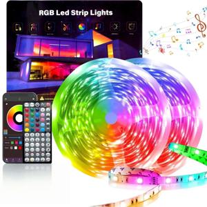 LED 스트립 조명 1M-40M RGB 5050 LED 조명 음악 동기화 앱 원격 제어 TV 백라이트 크리스마스 파티 장식용 플렉시블 리본