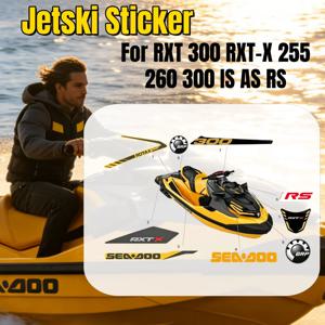 제트 보트 데칼 SEADOO RXT300 비닐 스티커 RXT300 보트 수상 레저용 방수 제트스키 액세서리 (BRP Sea-Doo RXT300 AS RS 용)