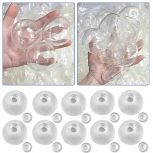 10pcs DIY 빈 공 스킨 수제 공 수제 감압 느린 리바운드 장난감 스트레스 해소 장난감 성인용 재미있는 장난감